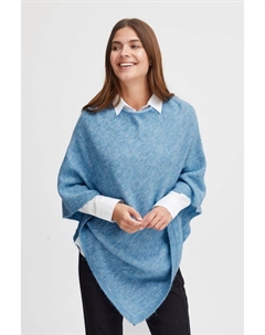 Пуловер свободного кроя, синий Fransa