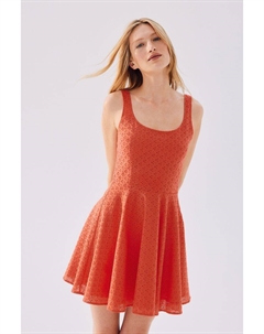 Платье с английской вышивкой, оранжевый H&m