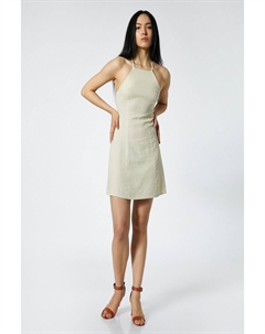 Женское бежевое платье, бежевый Koton