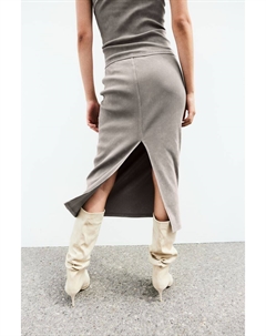 Юбка-Карандаш в рубчик, серый H&m