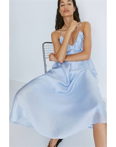 Платье с воланами, синий H&m