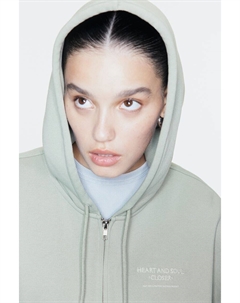 Толстовка оверсайз с мотивом, зеленый H&m