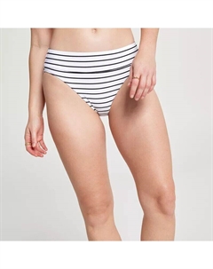 Женские плавки для плавания со средней посадкой и широкими полосками и высокими штанинами Calia