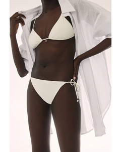 Мягкий лиф бикини с треугольными чашечками, белый H&m