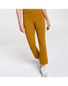 Женские укороченные расклешенные брюки Essentials с высокой посадкой, коричневый Calia