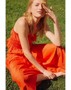 Юбка с присборенным поясом, красный H&m