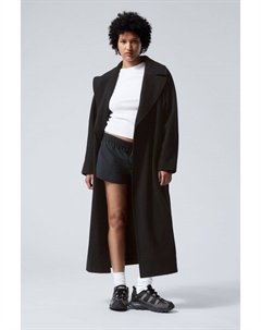 Шерстяное пальто киа, черный Weekday