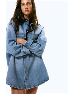 Джинсовая блузка оверсайз, синий H&m