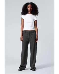 Костюмные брюки emily с заниженной талией, серый Weekday