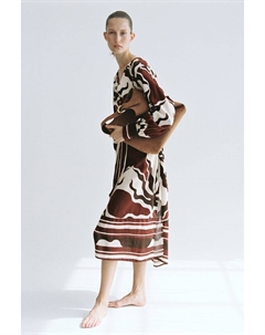 Платье-Кафтан с поясом, коричневый H&m