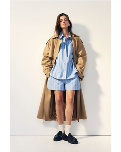 Шорты без застежки, синий H&m