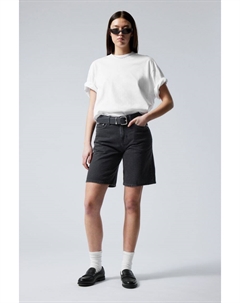 Джинсовые шорты монтерей, черный Weekday