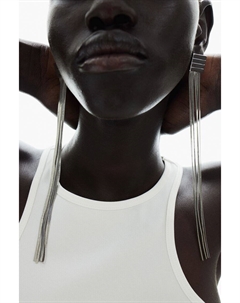 Майка в рубчик, белый H&m