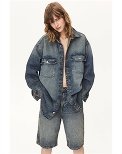 Джинсовая блузка оверсайз, синий H&m