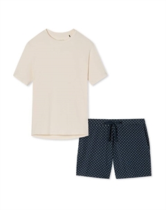 Ночное белье, цвет blau gepunktet/creme Schiesser