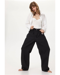 Отличные мешковатые низкие джинсы, черный H&m