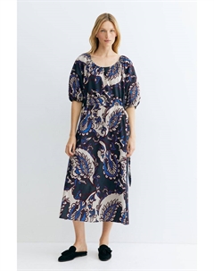Хлопковое платье с завязками, синий H&m