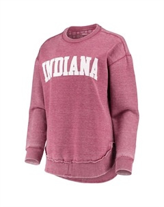 Женский пуловер Pressbox Crimson Indiana Hoosiers, винтажный свитшот Unbranded