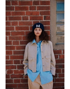 Жакет с планкой на пуговицах, бежевый H&m