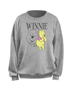 Флисовый пуловер для детей Disney's Winnie The Pooh Coy Pose, цвет Heather Gray Licensed character