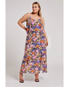 Платье макси с цветочным принтом в стиле London, мультиколор Yours curve