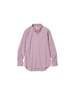 Рубашка унисекс персиково-розовая, розовый Uniqlo