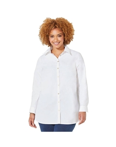 Женская рубашка больших размеров на пуговицах Liz&me больших размеров, белый Catherine's