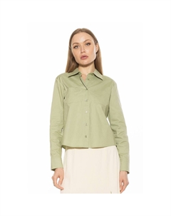 Женская рубашка с длинным рукавом и воротником Roxanne, цвет Sage Alexia admor