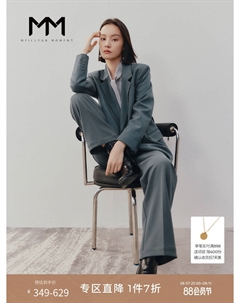 Свободный пиджак для женщин, синий Mai meng
