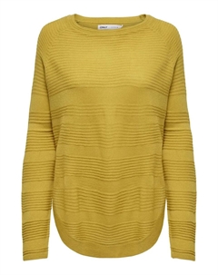 Свитер с круглым вырезом "ONLCAVIAR L/S PULLOVER KNT", цвет Golden Spice Only
