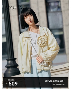 Короткая куртка с объемной розой, черный Moco