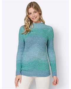 Вдохновение Вязаный свитер "Пуловер", зеленый Inspirationen