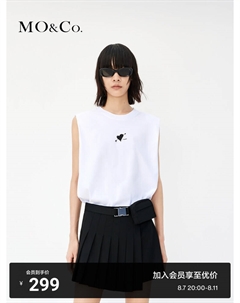 Футболка с принтом «любовь» без рукавов, черный Moco