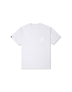 Футболка с вышитым карманом, унисекс, серая, серый Converse