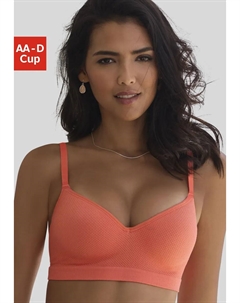 Бюстгальтер пуш-ап "COMFY BRA", на косточках из мягкой хлопковой смеси, нижнее белье, цвет Orange Lascana