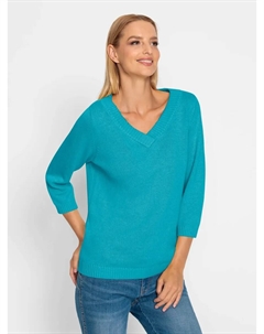 Свитер с рукавами 3/4 "Пуловер", бирюзовый Heine