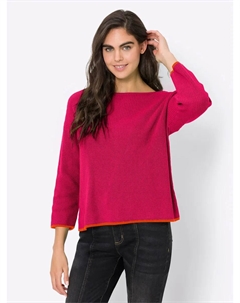 Свитер с рукавами 3/4 "Пуловер", розовый Heine