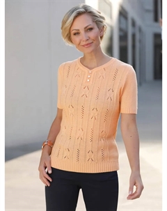 Свитер с короткими рукавами "Пуловер", цвет Apricot Classic basics