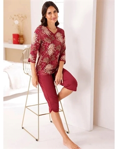 Пижама Capri, цвет Kirsche-Champagner-Bedruckt Wäschepur