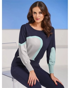 Вязаный свитер "Пуловер", серый Heine