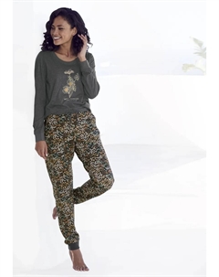 Пижама (2 шт.), с принтом спереди, антрацит Vivance dreams