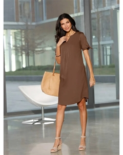 Платье-туника "Повседневное платье", коричневый Classic basics