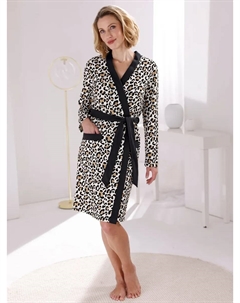 Женский халат, коричневый Feel good