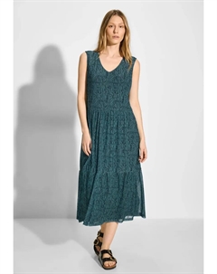 Летнее платье с воланом, зеленый Cecil