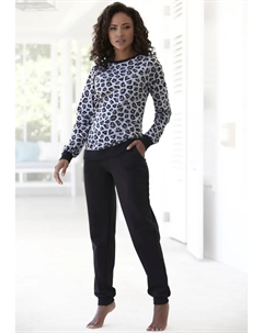 Пижама (2 шт.), с животным принтом в тон, серый Vivance dreams