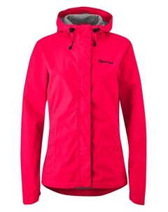 Велокуртка "Sura Light", женская дождевик, ветро- и водонепроницаемая, велокуртка с капюшоном, розовый Gonso