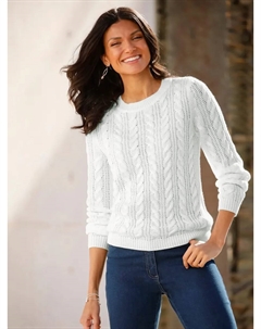 Свитер с круглым вырезом "Пуловер", цвет Ecru Classic basics