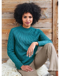 Вязаный свитер "Пуловер", цвет Aquapetrol Heine