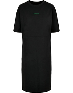 Платье-рубашка " Women's Ladies Attitude Oversized Slit Tee Dress" (1 шт.), черный Merchcode