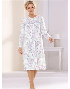 Ночная рубашка " " "Ночная рубашка", цвет Weiß-Lavendel-Bedruckt Wäschepur